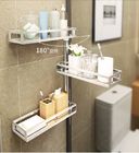 2~4-Tier Rotatable Wall Mounted Bathroom Shelves Bath Racks For Bathroom Counter Top