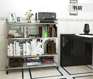 Speicher-Gestelle des Edelstahl-3-Tier auf Rad-Multifunktionsrettungsraum